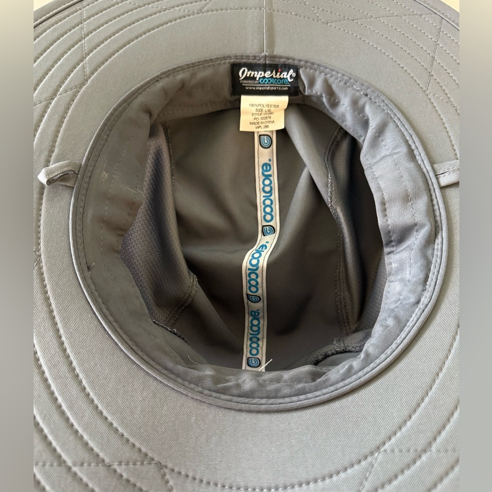 Imperial Wide Brim Sun Hat - Golf L/XL - Gray - Picture 3 of 3